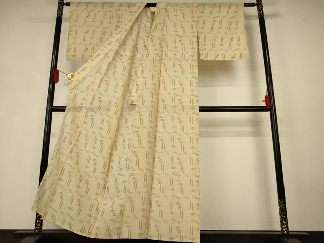 平和屋着物*夏物 紗紬 琉球絣文 正絹 逸品 AABK6581jd