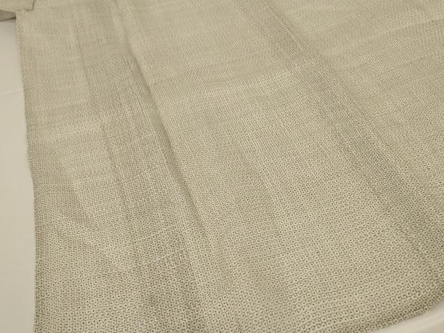 平和屋着物*夏物 男性 上布 亀甲柄 総詰め 麻 逸品 AABK6625jd