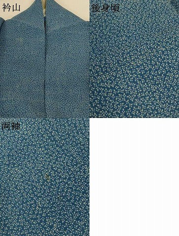 平和屋着物*夏物 長板中形の人間国宝・松原定吉の9男 本藍染 松原八光 小紋 紗紬 花尽くし 正絹 逸品 AABK6679jd