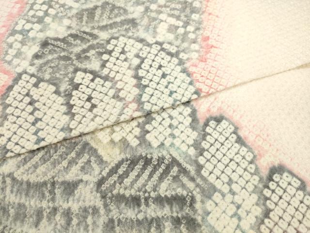 平和屋着物●名門 藤娘きぬたや・総絞り 九寸名古屋帯 風景文 正絹 逸品 AABK6711pf