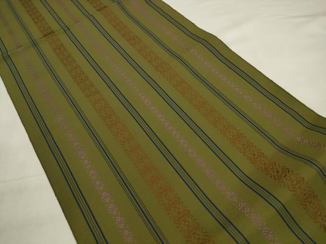 平和屋着物●本場筑前博多織 八寸名古屋帯 献上 正絹 逸品 AABK6725pf
