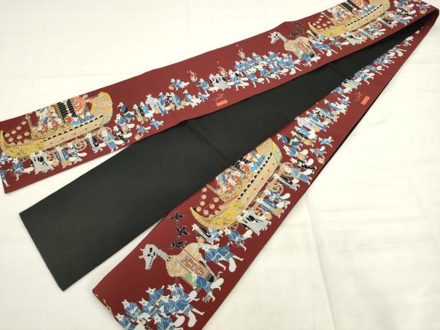 平和屋着物●半幅帯 染模様 some-pri 祭礼 狐 AABK6790pf