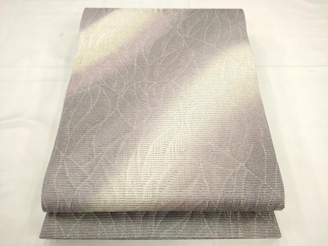 平和屋着物●両面全通柄袋帯 霞文 金糸 正絹 逸品 AABK6808pf