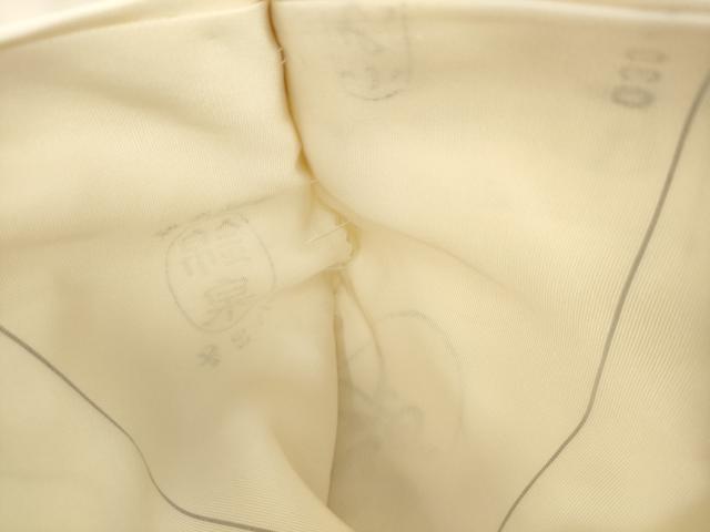平和屋着物●塩瀬 九寸名古屋帯 宝尽くし 金彩 五泉 正絹 逸品 AABK6813pf