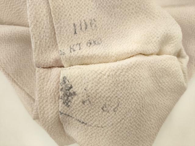 平和屋着物●九寸名古屋帯 更紗草花文 鬼しぼ縮緬 伊と幸 正絹 逸品 AABK6823pf