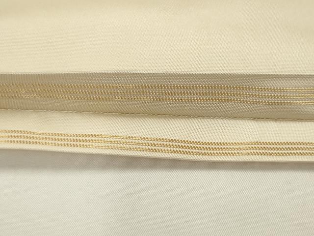 平和屋着物●西陣 川島織物 太鼓柄袋帯 駒刺繍 総刺繍 扇面枝花文 松竹梅 金銀糸 正絹 逸品 AABK6840pf