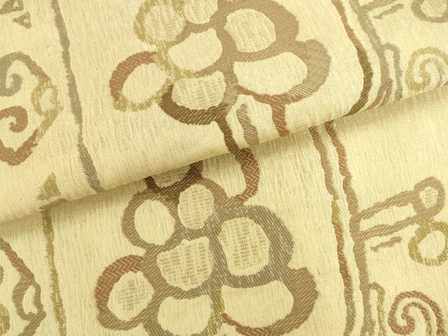 平和屋着物▽六通柄袋帯 スリーシーズン 春夏秋 葡萄蔦の葉文 正絹 逸品 AABK6854pf
