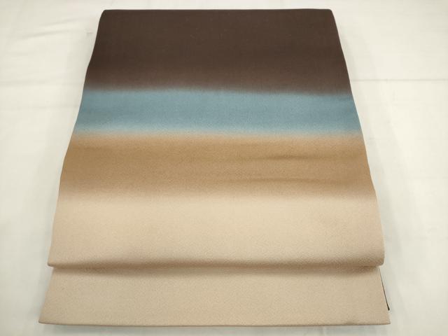平和屋着物●太鼓柄京袋帯 霞文 正絹 逸品 AABK6859pf