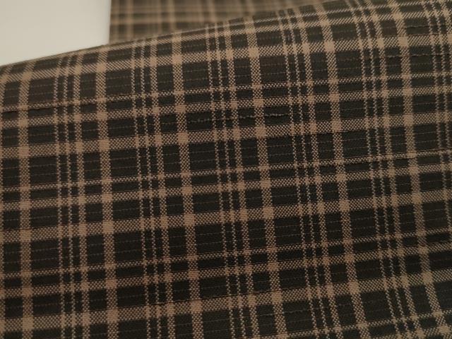 平和屋着物●男性 角帯 格子 正絹 逸品 AABK6950pf