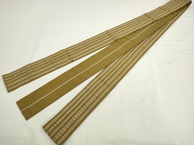 平和屋着物●男性 本場筑前博多織 角帯 献上 正絹 逸品 AABK6953pf