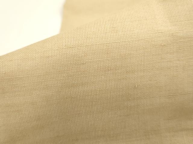 平和屋着物●男性 角帯 紬地 色無地 香色 AABK6965pf