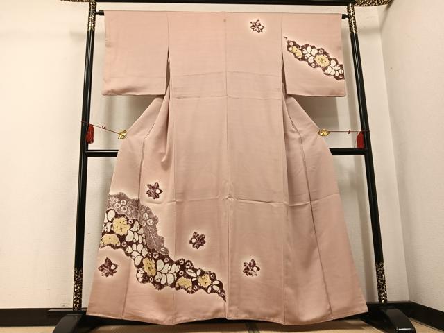 平和屋着物●訪問着 辻が花 暈し染め 正絹 逸品 AABK7003ph