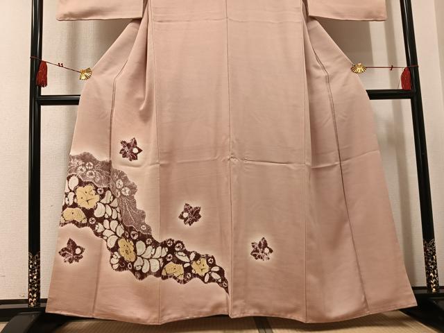 平和屋着物●訪問着 辻が花 暈し染め 正絹 逸品 AABK7003ph