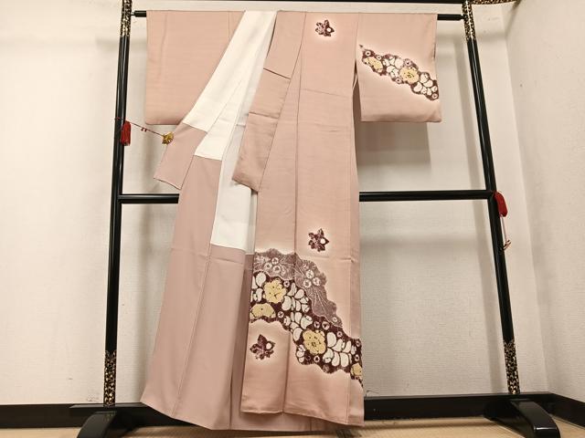 平和屋着物●訪問着 辻が花 暈し染め 正絹 逸品 AABK7003ph