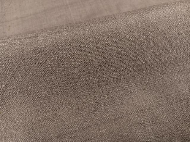 平和屋着物●結城紬 色無地 鳩羽鼠色 正絹 逸品 AABK7004ph