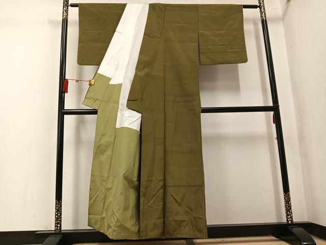 平和屋着物●上質な紬 霞文 正絹 逸品 AABK7006ph