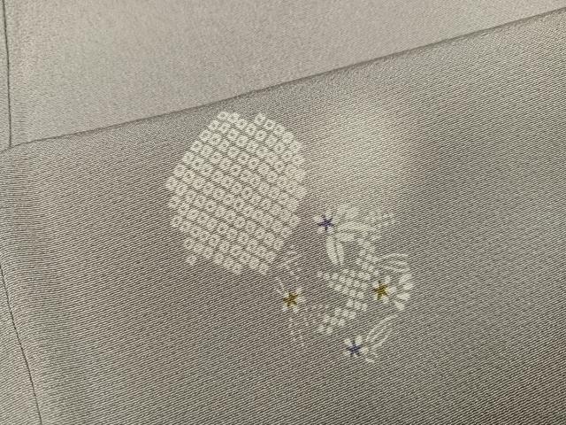 平和屋着物●上質な小紋 雪輪花文 ほたる暈し 正絹 逸品 AABK7038ph