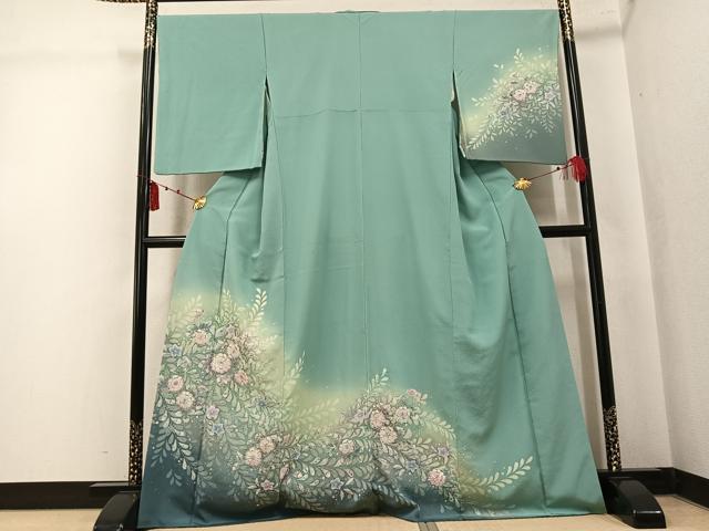 平和屋着物●訪問着 辻が花 絞り 暈し染め 正絹 逸品 AABK7086ph