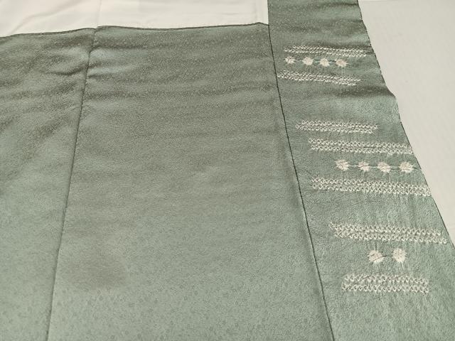 平和屋着物●訪問着 絞り 刺繍 コオロギ 金銀彩 正絹 逸品 AABK7093ph