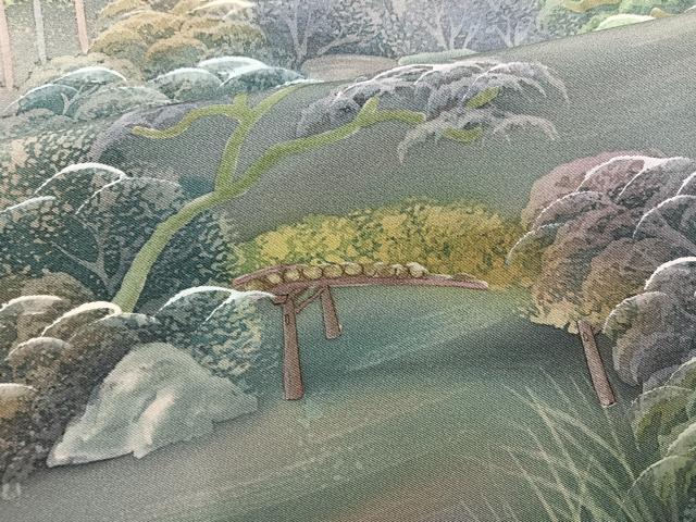 平和屋着物●豪華色留袖 作家物 風景草木文 暈し染め 正絹 逸品 未使用 AABK7106ph