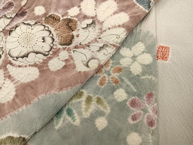 平和屋着物●十日町 名門 滝泰謹製 訪問着 辻が花 絞り 正絹 逸品 AABK7117ph