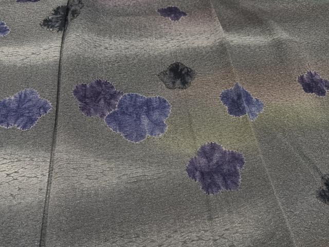 平和屋着物●絞り染色作家 藤井浩 訪問着 梅 暈し染め 正絹 逸品 AABK7125ph