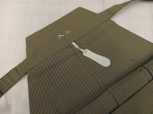 平和屋着物●男性 馬乗り袴 縞 正絹 逸品 未使用 AABK7137ph