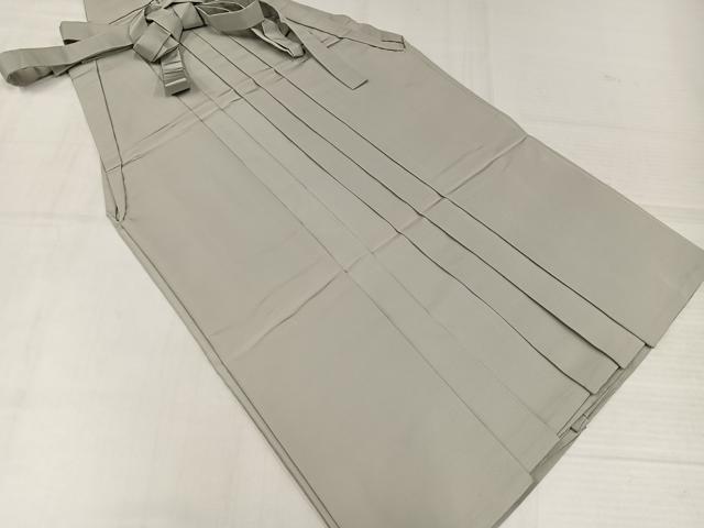 平和屋着物●男性 馬乗り袴 練色 正絹 逸品 AABK7146ph