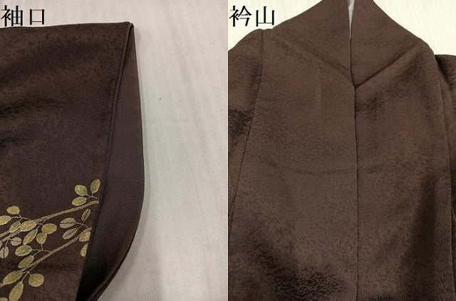 平和屋着物●訪問着 草花文 暈し染め 金銀彩 正絹 逸品 AABK7150ph