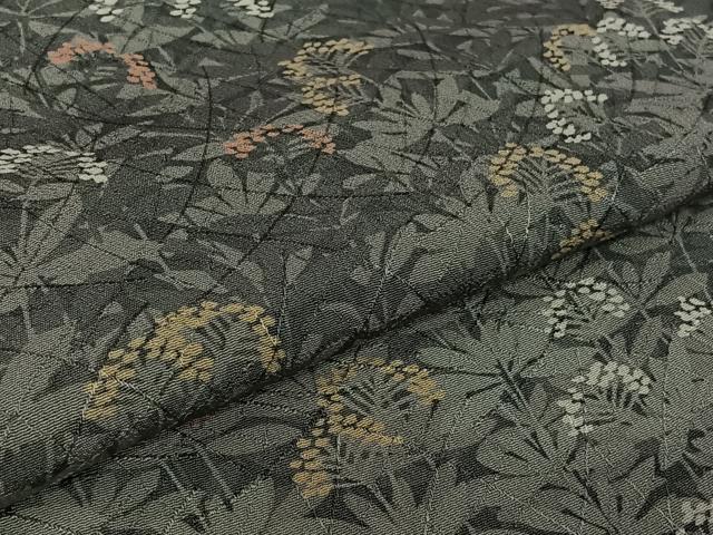 平和屋着物▽訪問着 単衣 草花文 正絹 逸品 AABK7161jh