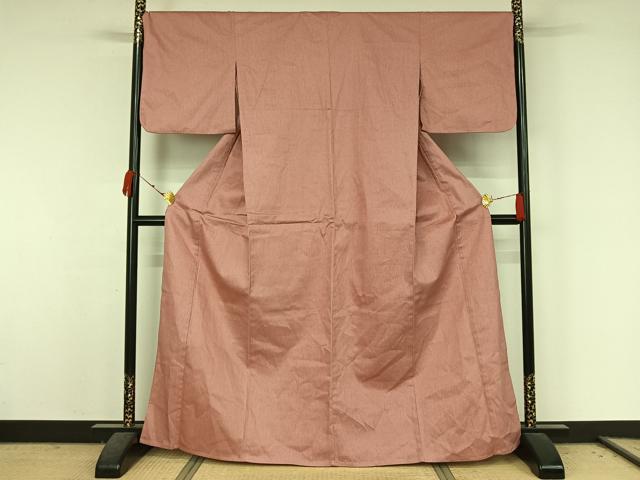 平和屋着物▽デニム着物 単衣 霞文 綿 AABK7171jh