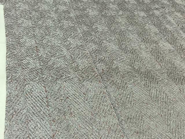 平和屋着物▽名門 藤娘きぬたや・総絞り(杢目絞り) 小紋 単衣 霞文 正絹 逸品 AABK7223jh