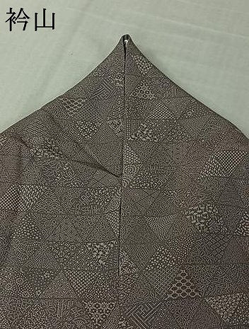 平和屋着物▽江戸小紋 単衣 寄せ小紋柄 正絹 逸品 AABK7235jh