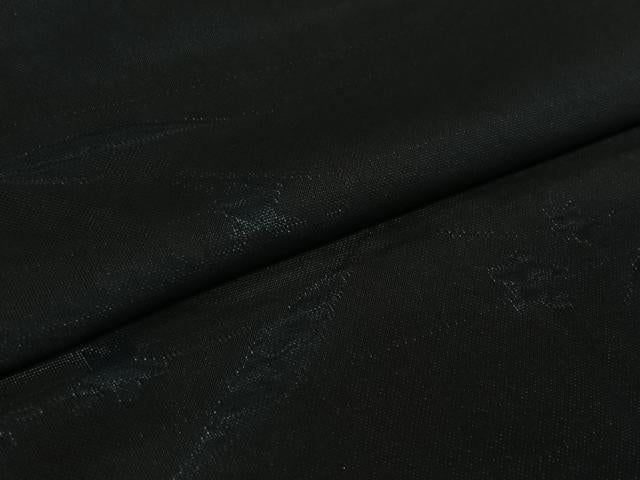 平和屋着物▽羽織 スリーシーズン 春夏秋 塵除け 草花文 黒地 AABK7247jh