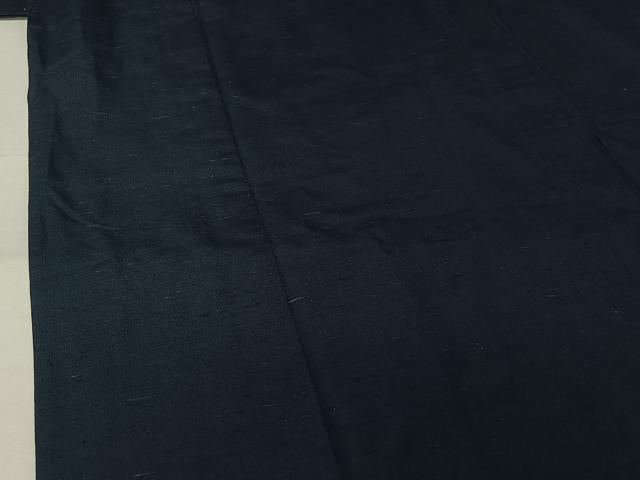 平和屋着物▽男性 紬 単衣 色無地 青藍色 正絹 逸品 AABK7249jh