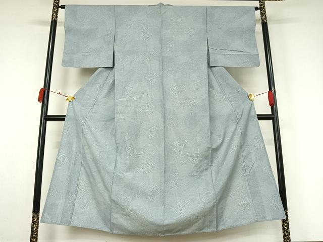 平和屋着物▽江戸小紋 単衣 紬地 寄せ小紋柄 正絹 逸品 AABK7250jh