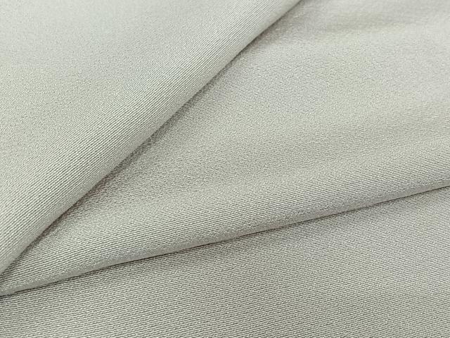 平和屋着物▽上質な色無地 単衣 灰白色 正絹 逸品 未使用 AABK7262jh