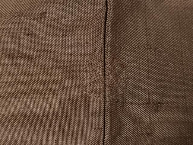 平和屋着物▽上質な紬 単衣 色無地 梅鼠色 正絹 逸品 AABK7283jh
