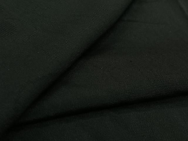 平和屋着物▽羽織 スリーシーズン 春夏秋 塵除け 団扇 黒地 正絹 逸品 AABK7298jh