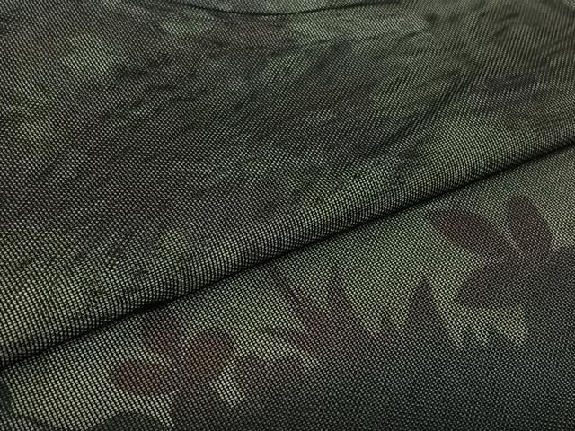 平和屋着物▽訪問着 無双 紗袷 紗×紗 草花文 正絹 逸品 AABK7304jh
