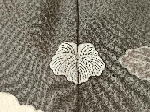 平和屋着物●訪問着 友禅 作家物 風景松花文 暈し染め 金彩 正絹 逸品 AABK7342ck