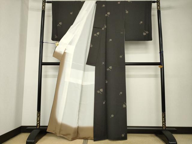平和屋着物●印傅 小紋 葵 ますいわ屋扱い 正絹 逸品 AABK7363ck