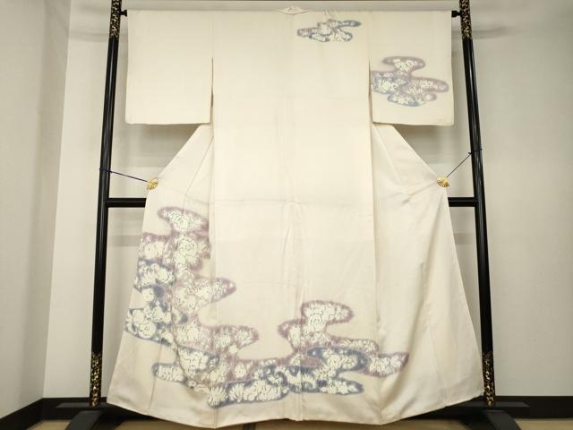 平和屋着物●訪問着 辻が花 流水花文 正絹 逸品 AABK7378ck