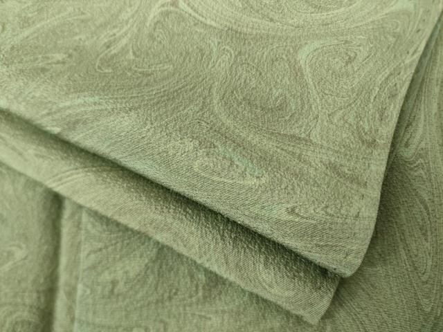 平和屋着物●上質な小紋 墨流し文様 正絹 逸品 AABK7393ck