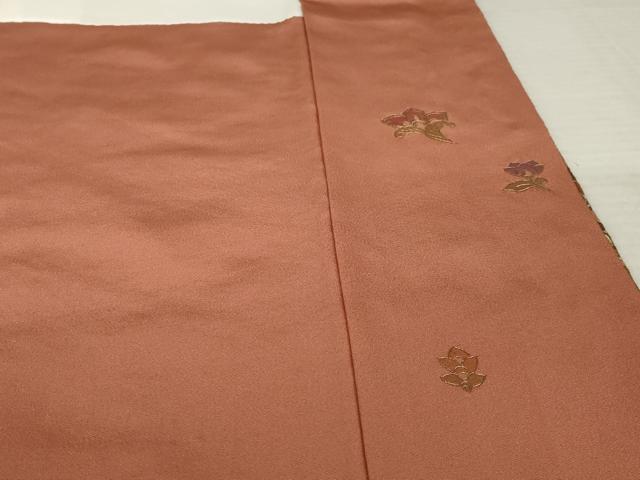 平和屋着物●訪問着 総刺繍 中国三大刺繍 スワトウ刺繍 汕頭刺繍 更紗花丸文 暈し染め 正絹 逸品 AABK7417ck
