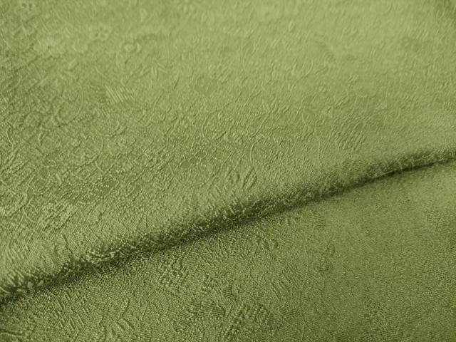 平和屋着物●上質な色無地 松竹梅地紋 麴甚色 さが美扱い 正絹 逸品 AABK7429ck