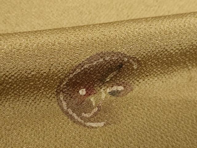 平和屋着物●上質な小紋 花丸文 鬼しぼ縮緬 伊勢丹扱い 正絹 逸品 AABK7430ck