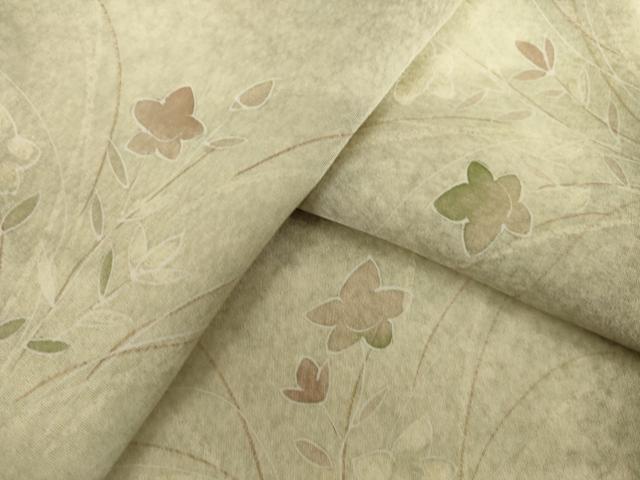 平和屋着物●上質な小紋 草花文 暈し染め 正絹 逸品 AABK7449ck
