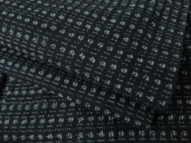 平和屋着物●男性 久留米絣 綿 逸品 AABK7464ck