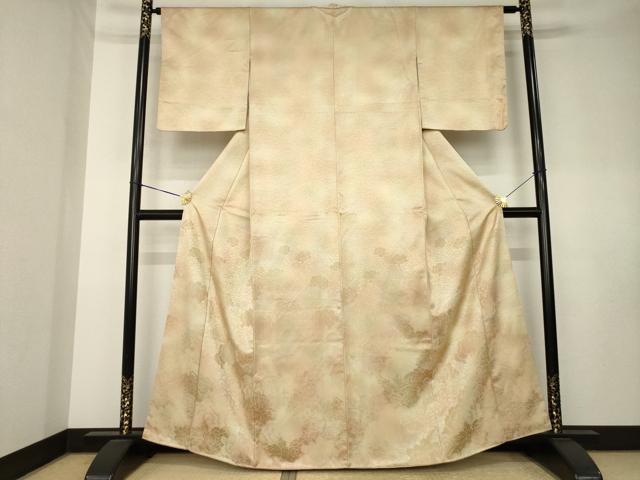 平和屋着物●訪問着 花尽くし地紋 暈し染め 正絹 逸品 AABK7478ck